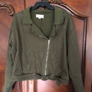 PacSun ☀️ Olive Moto Jacket